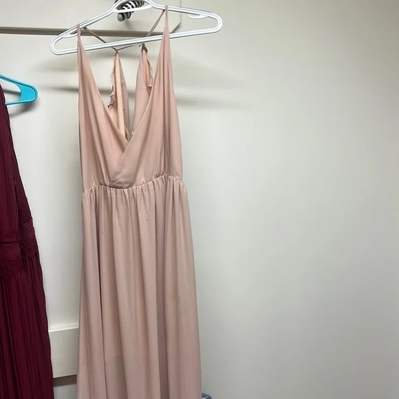 Tobi Dresses | Tobi Long Pale Pink Bridesmaids/Formal Dress | Color: Pink | Size: L | Pm-62430922's Closet